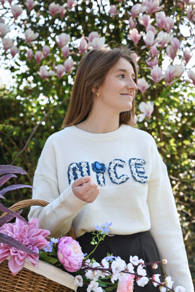 Witte Nice sweater dames JUVIQ