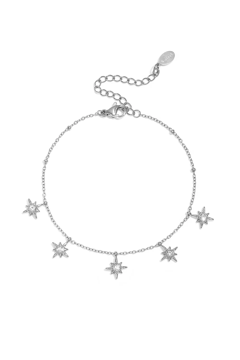Armband met vallende sterren (zilver)