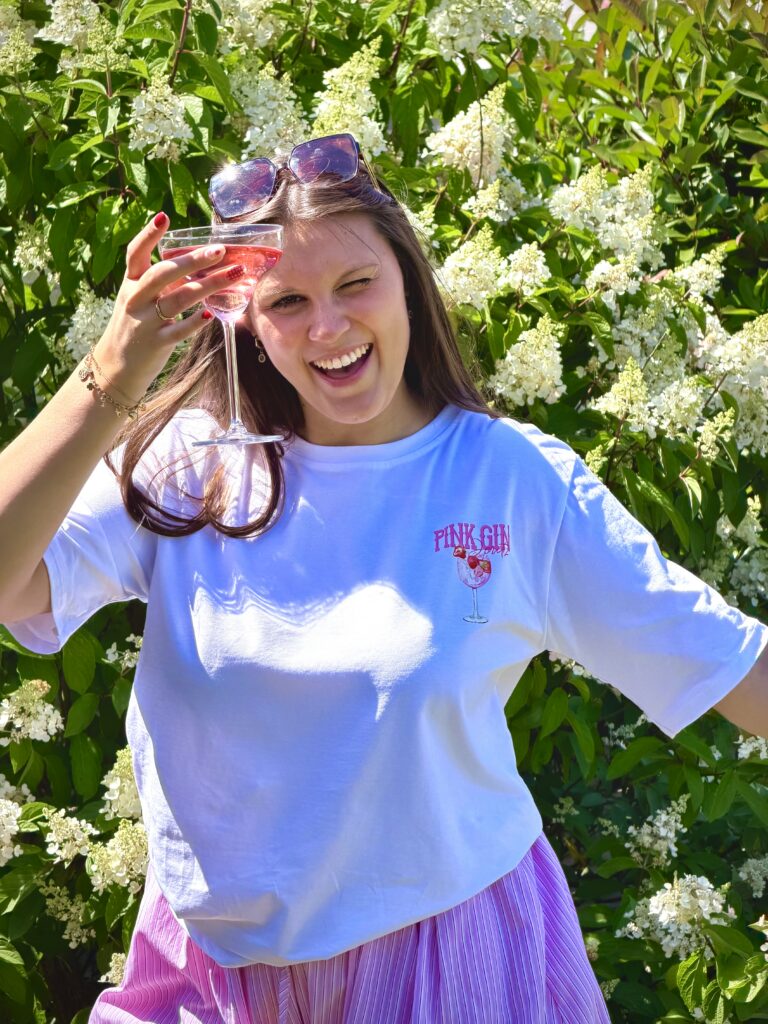Oversized T-shirt Pink Gin