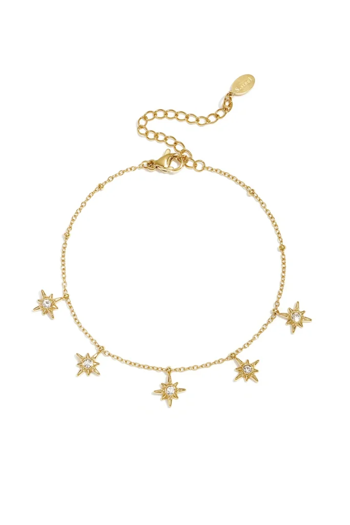 Armband met vallende sterren (goud)