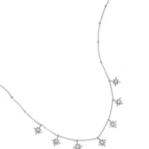 Halsketting met vallende sterren (zilver)
