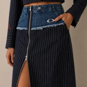 Lange denimrok